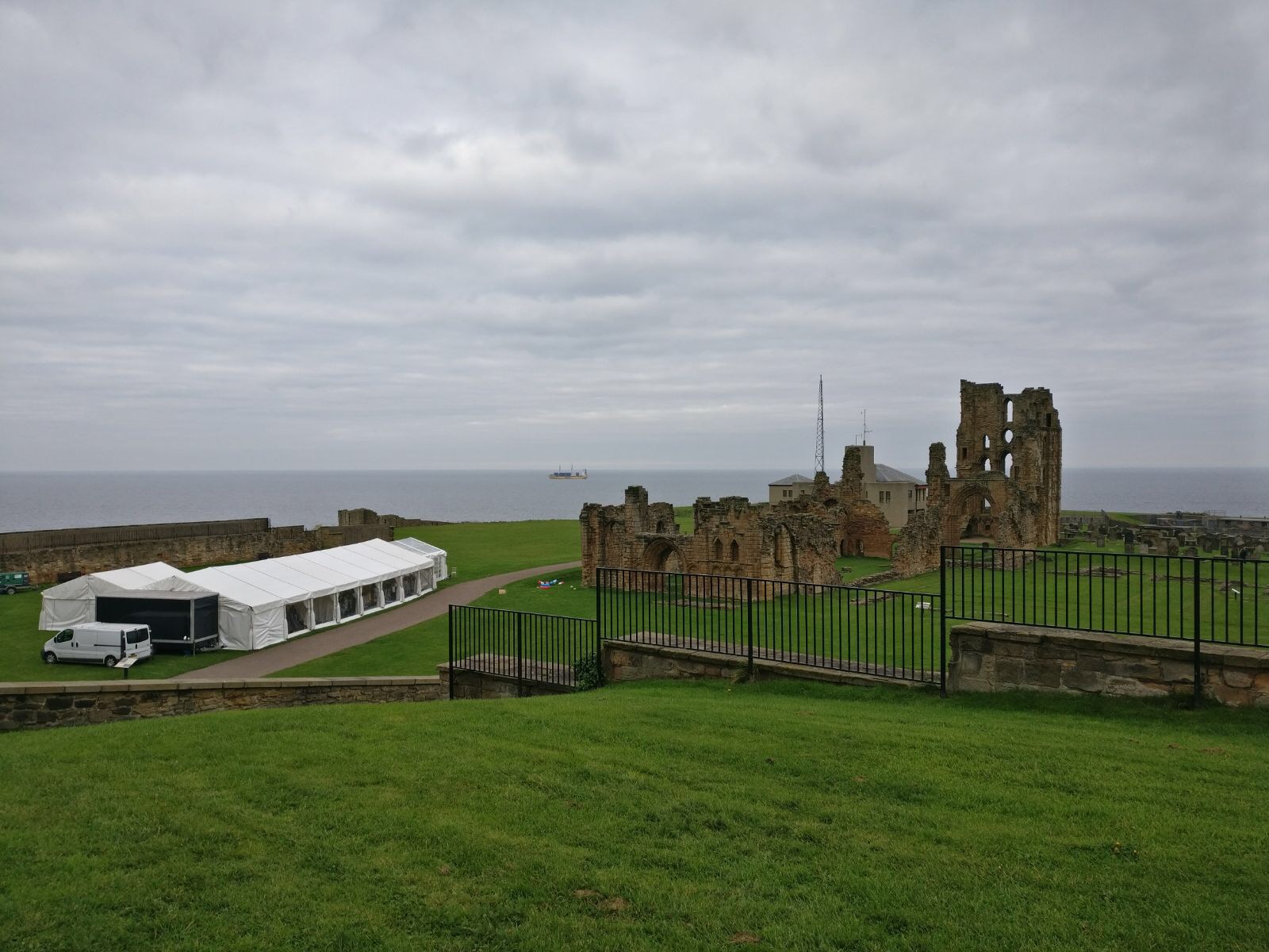 Tynemouth Priory Castle Wedding Marquee Live Music Party Coast